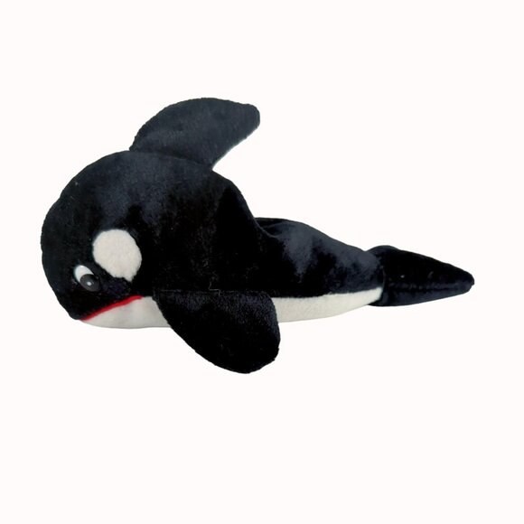 Imperial Toy Corporation Orca Killer Whale Bean Bag Plush Animal Toy - Picture 2 of 6
